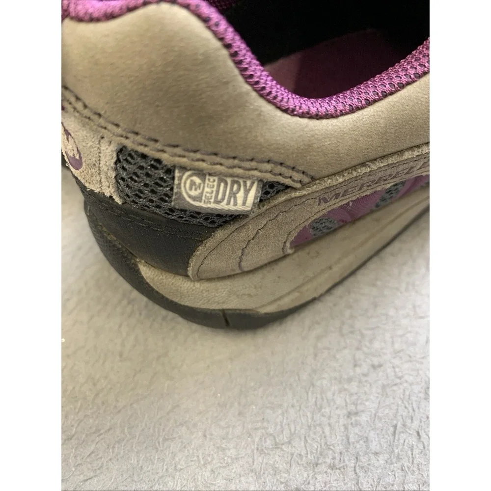 MERRELL Shoes Women's 6.5 Select‎ Dry Gray Purple Laces Air Cushion Select Grip